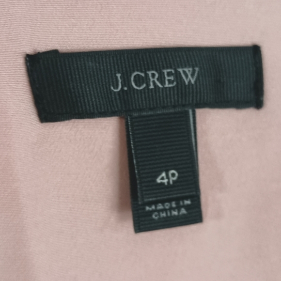 J. CREW Pink Silk Print Marbeled A-Line Cap Sleeve Dress Size 4 - Picture 7 of 9